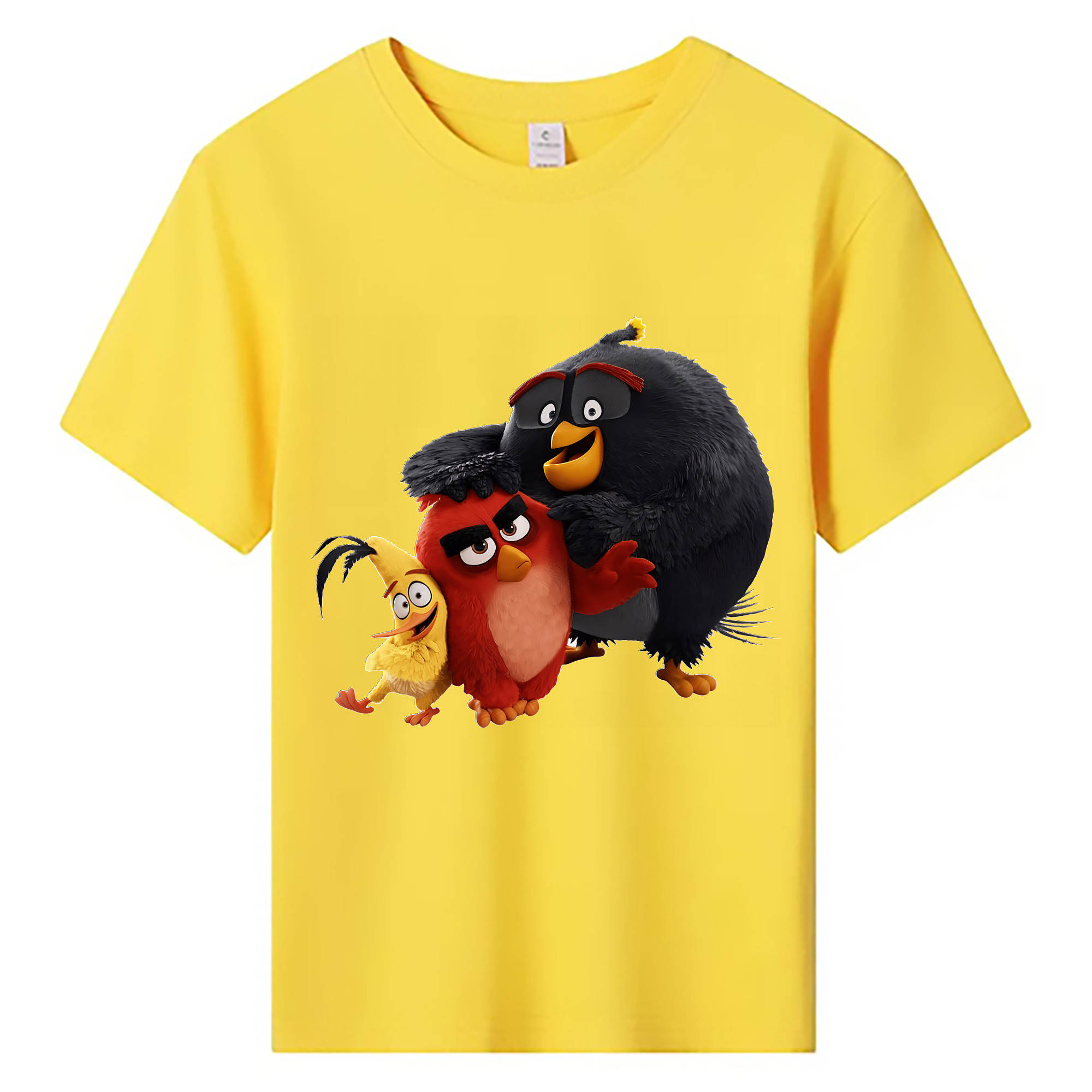（画像用） Angry Birds アングリーバード 綿100％キッズTシャツ（フロントプリント）