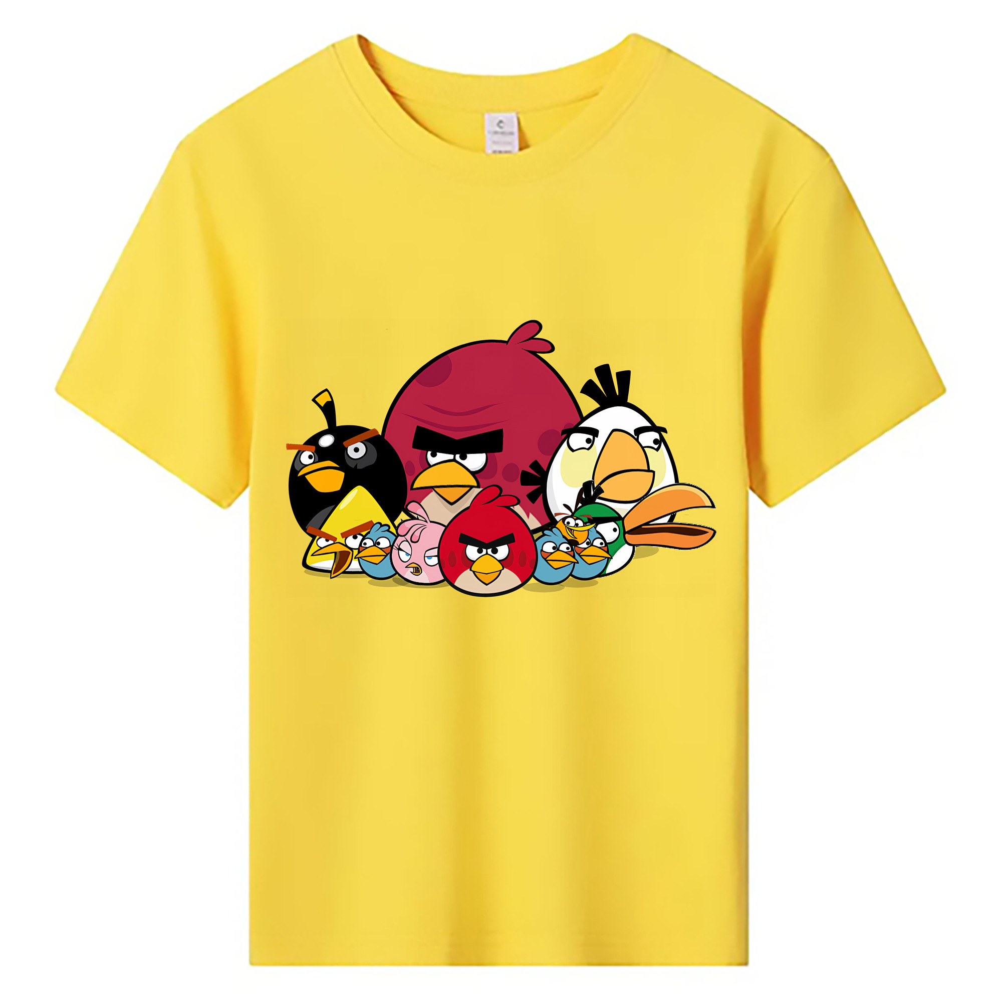 （画像用） Angry Birds アングリーバード 綿100％キッズTシャツ（フロントプリント）