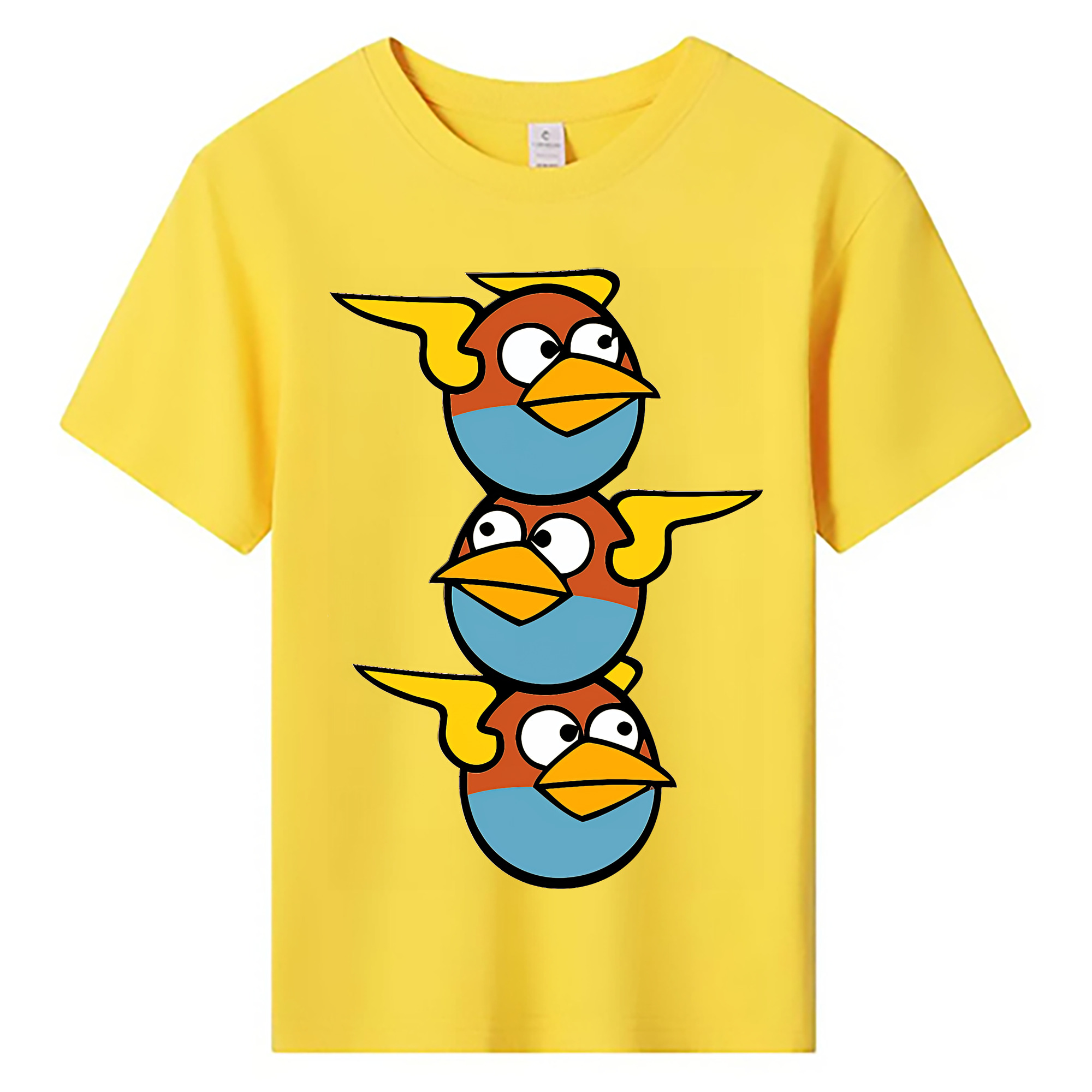 （画像用） Angry Birds アングリーバード 綿100％キッズTシャツ（フロントプリント）