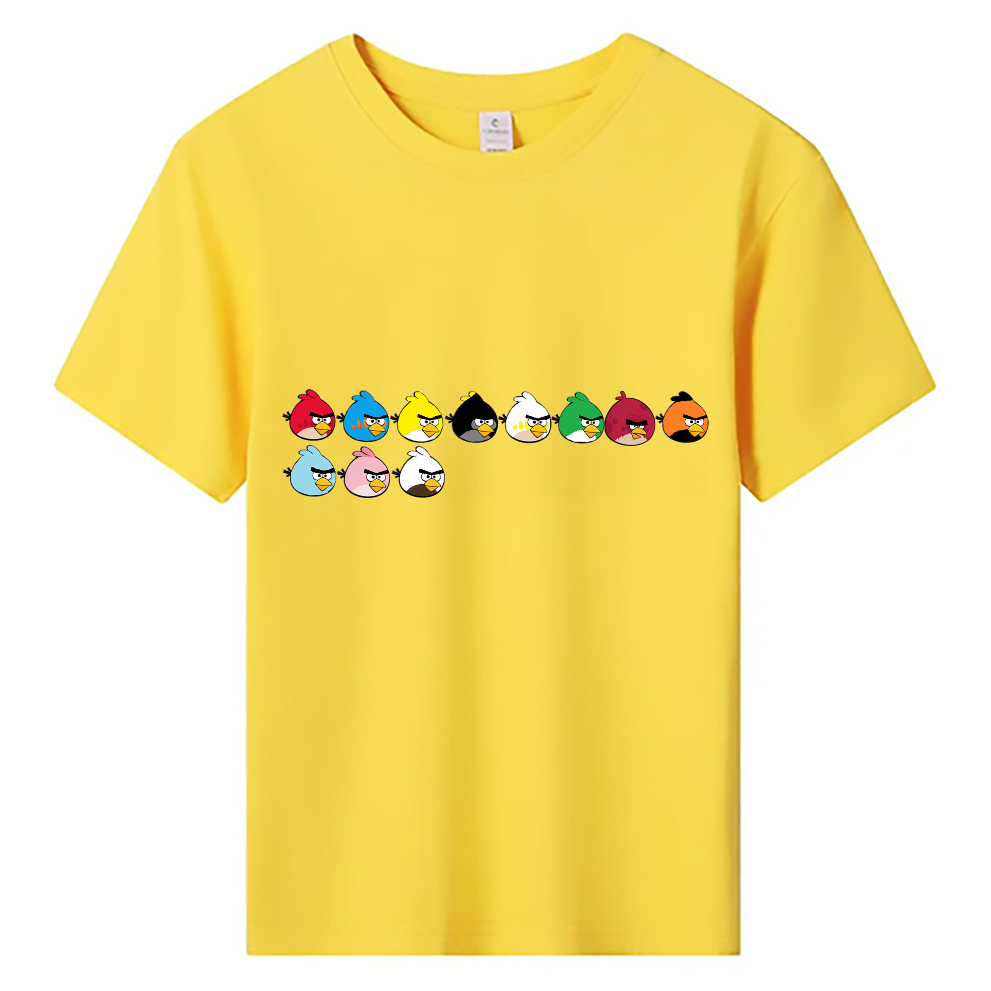 （画像用） Angry Birds アングリーバード 綿100％キッズTシャツ（フロントプリント）