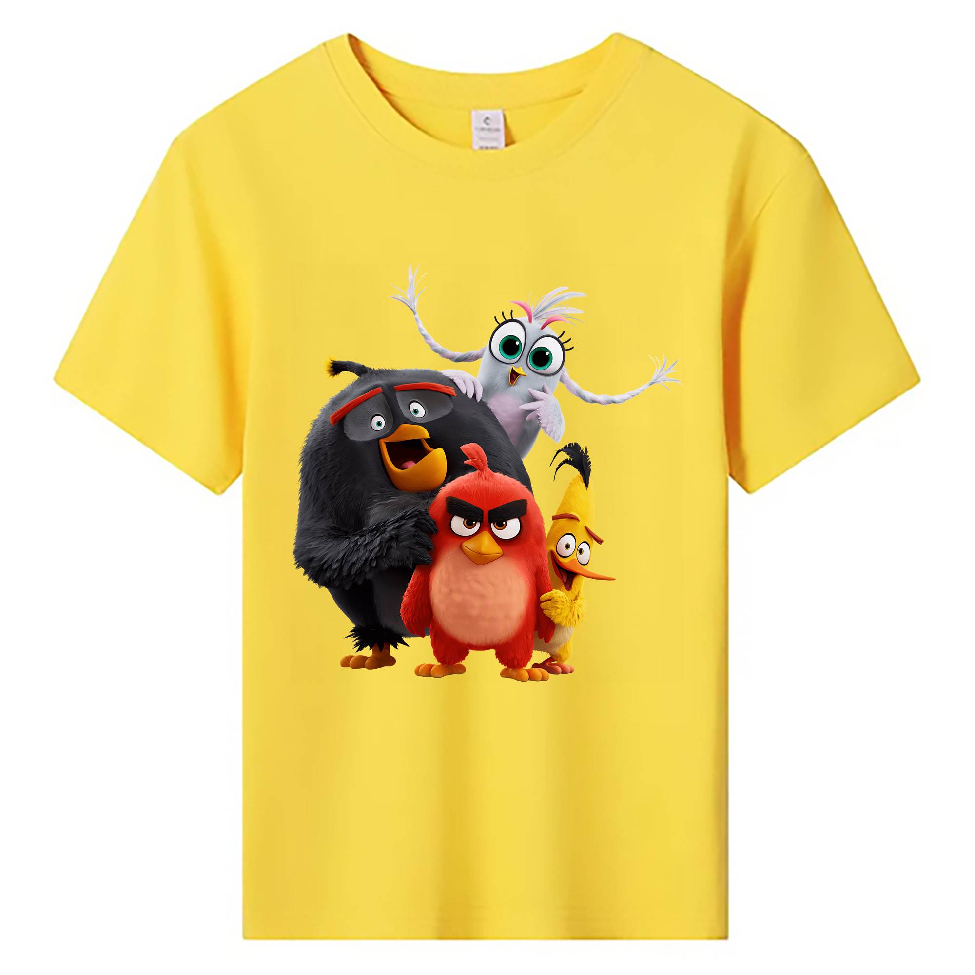 （画像用） Angry Birds アングリーバード 綿100％キッズTシャツ（フロントプリント）