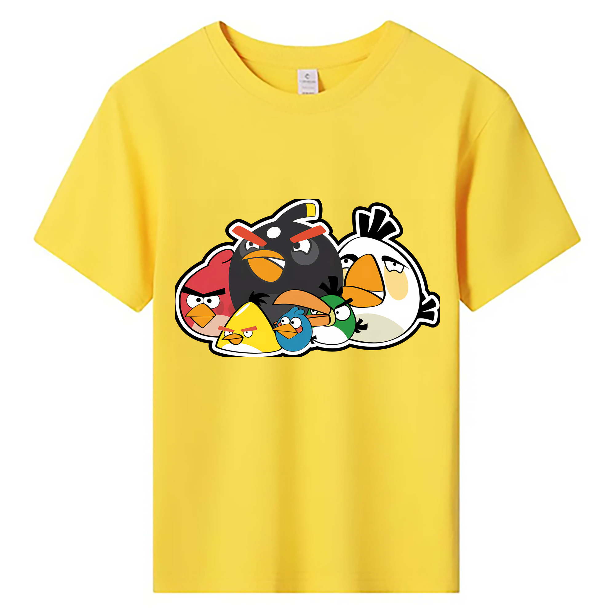 （画像用） Angry Birds アングリーバード 綿100％キッズTシャツ（フロントプリント）