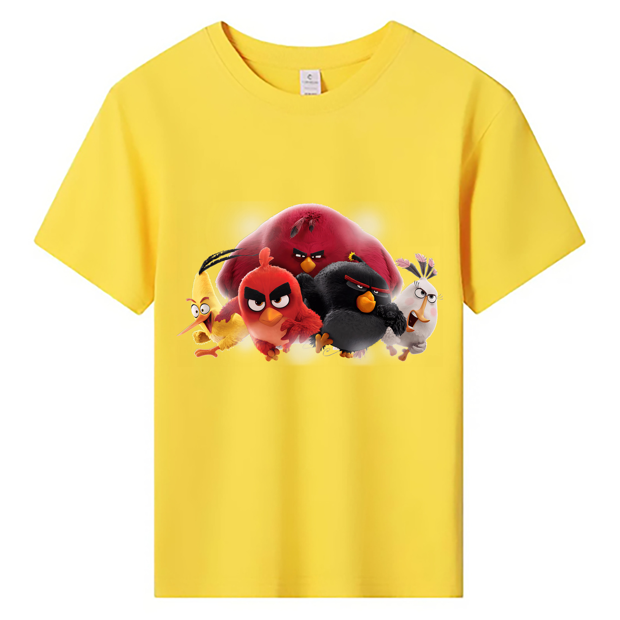 （画像用） Angry Birds アングリーバード 綿100％キッズTシャツ（フロントプリント）