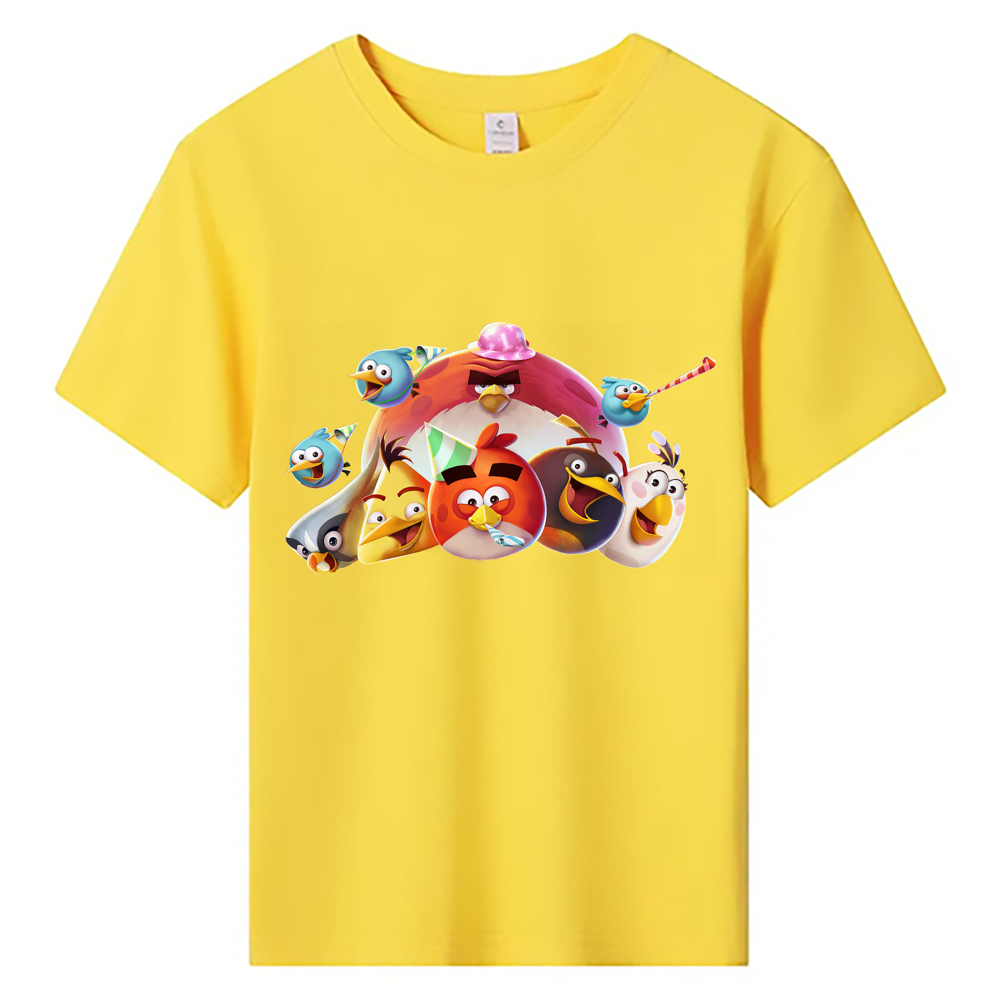 （画像用） Angry Birds アングリーバード 綿100％キッズTシャツ（フロントプリント）