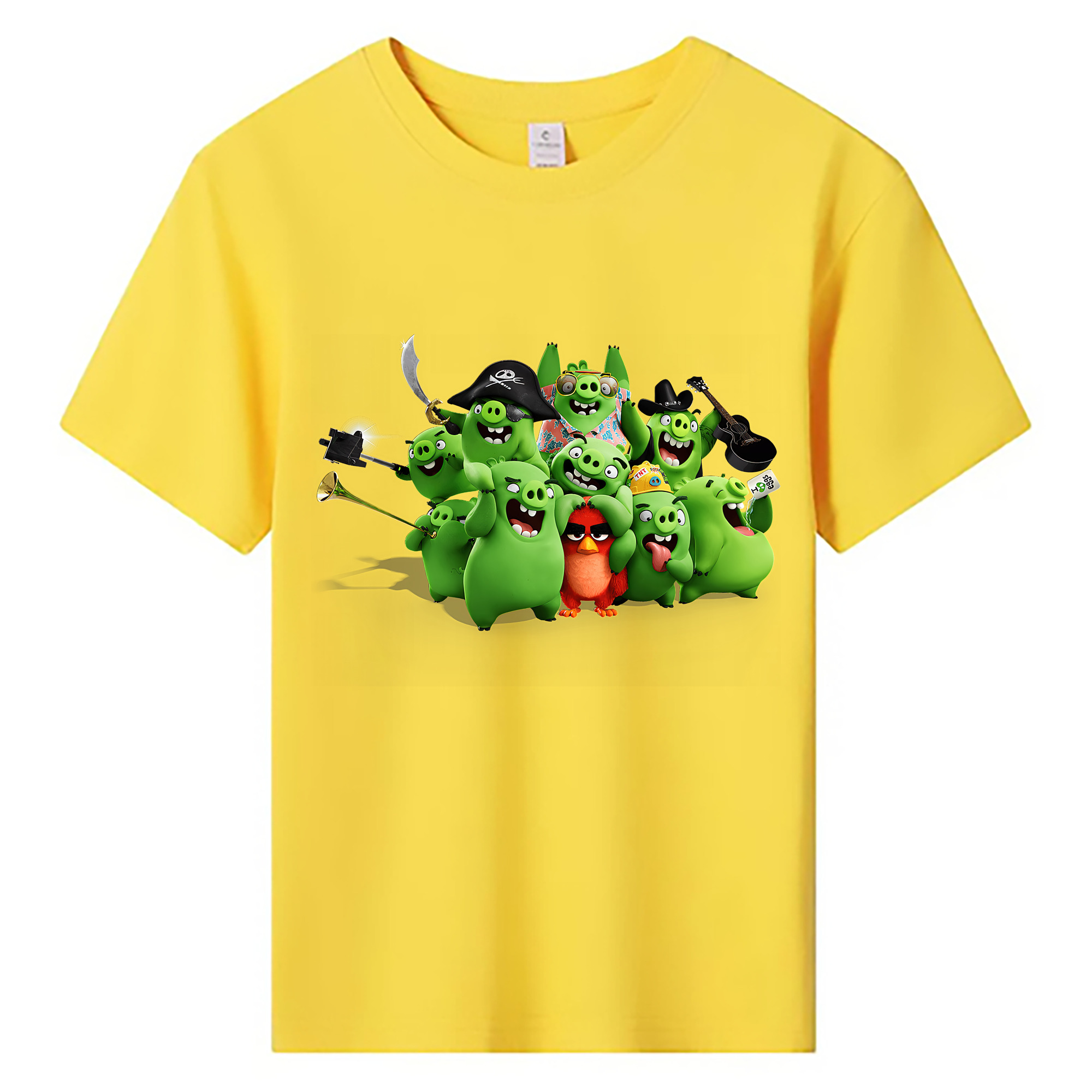 （画像用） Angry Birds アングリーバード 綿100％キッズTシャツ（フロントプリント）