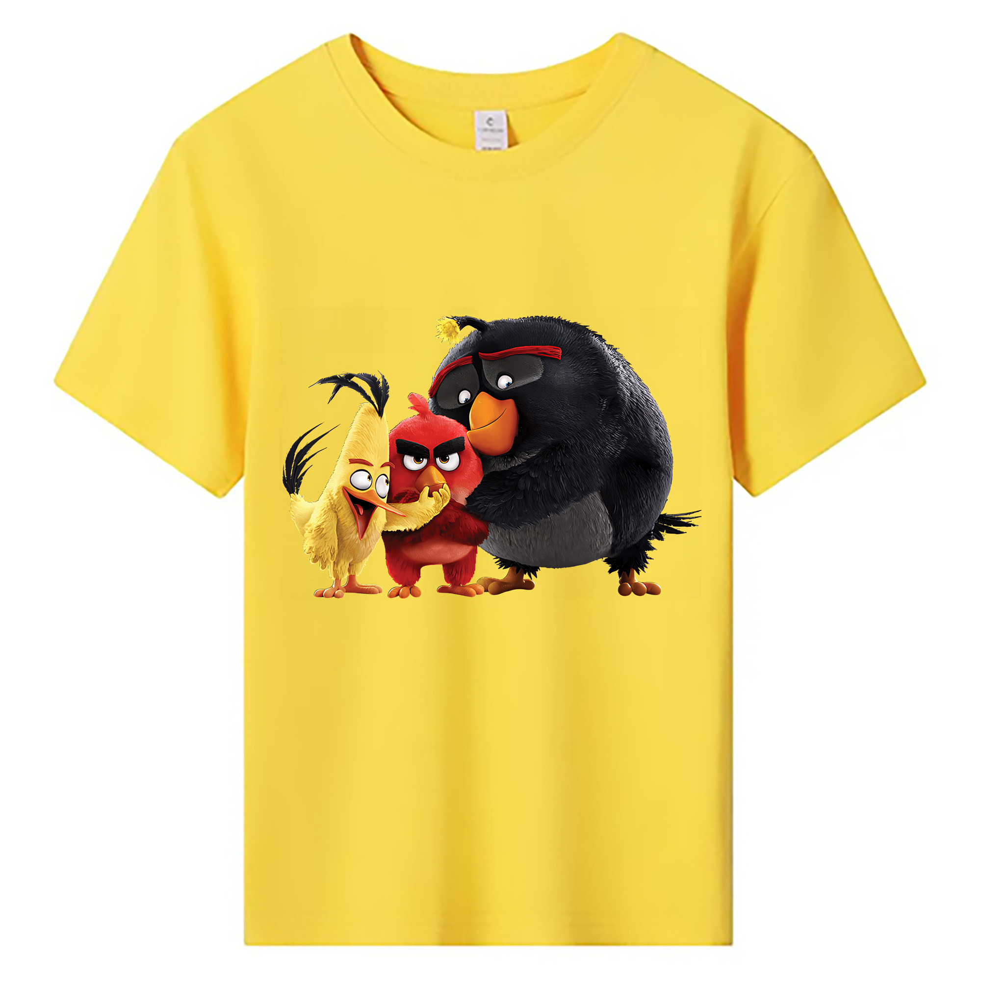 （画像用） Angry Birds アングリーバード 綿100％キッズTシャツ（フロントプリント）
