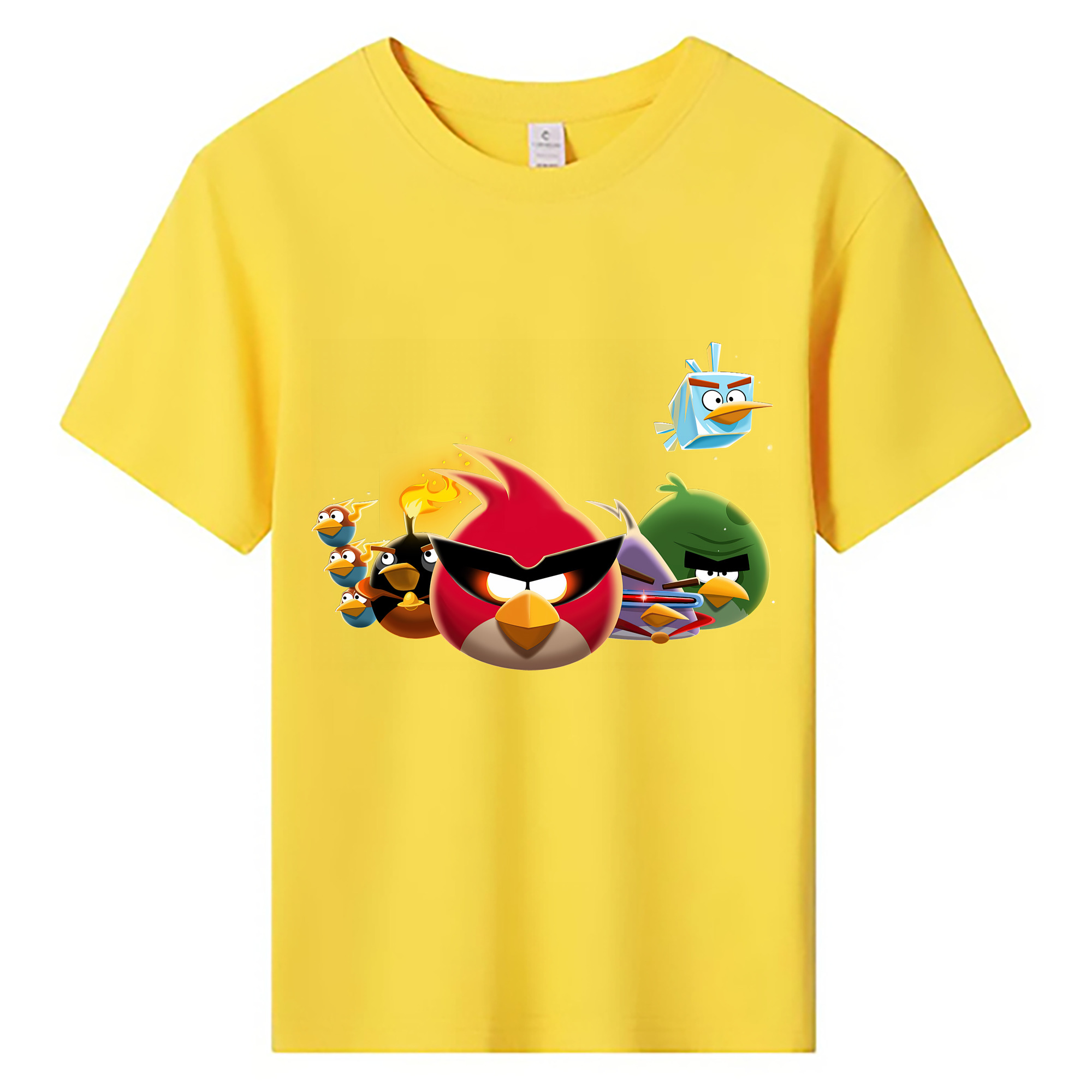（画像用） Angry Birds アングリーバード 綿100％キッズTシャツ（フロントプリント）
