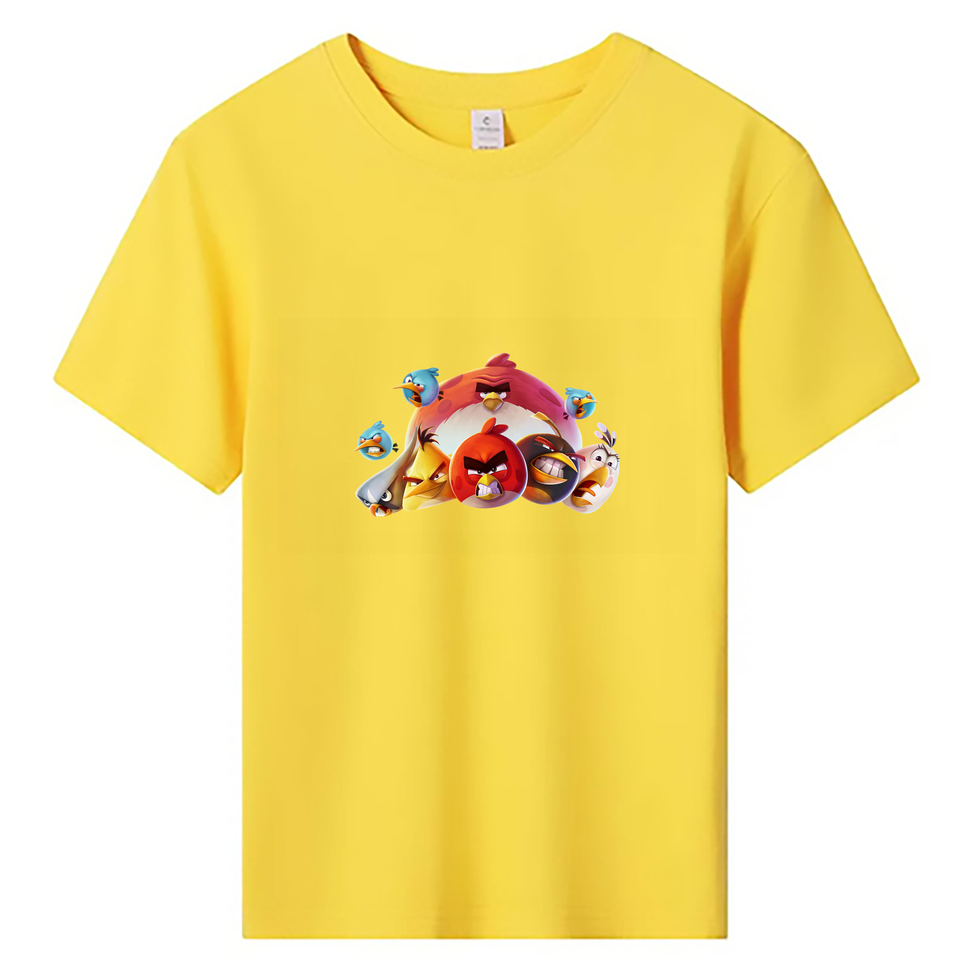 （画像用） Angry Birds アングリーバード 綿100％キッズTシャツ（フロントプリント）