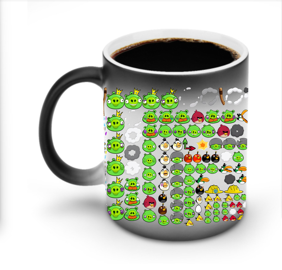 （画像用） Angry Birds アングリーバード 温度変色マグカップ