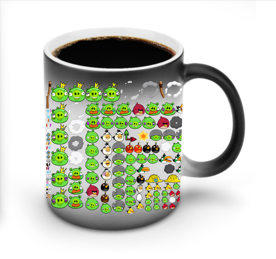 （画像用） Angry Birds アングリーバード 温度変色マグカップ