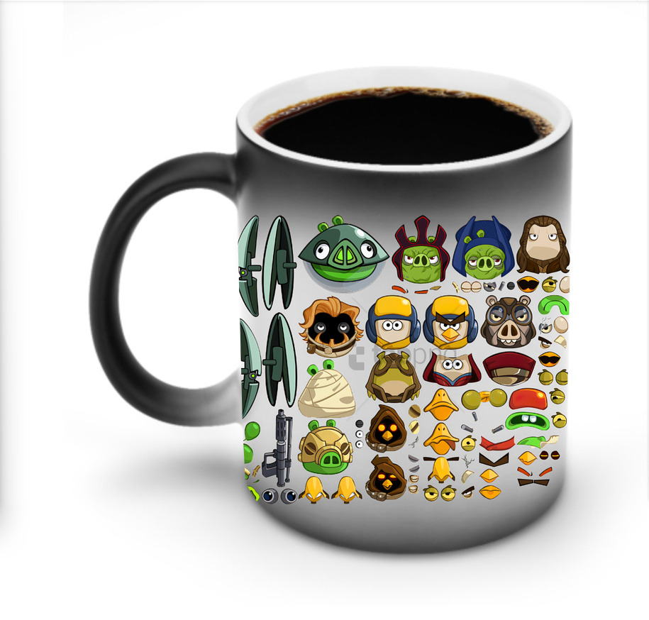 （画像用） Angry Birds アングリーバード 温度変色マグカップ