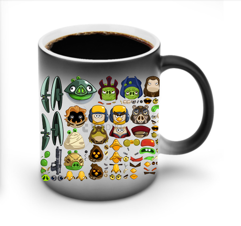 （画像用） Angry Birds アングリーバード 温度変色マグカップ