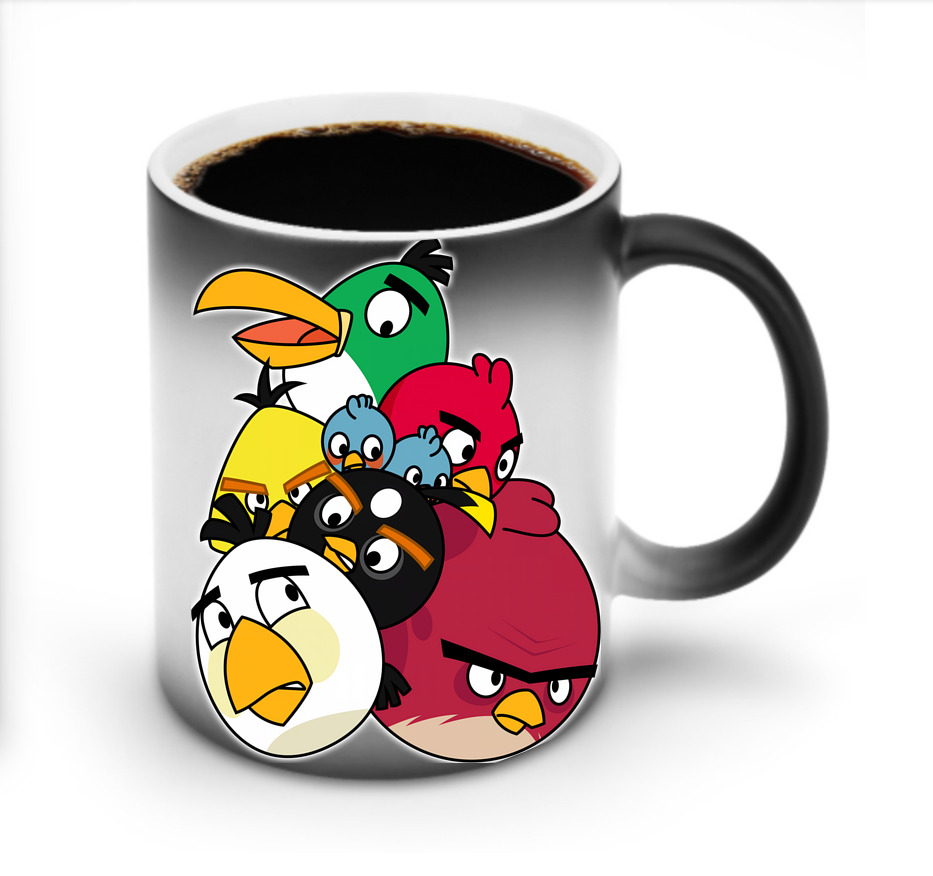 （画像用） Angry Birds アングリーバード 温度変色マグカップ