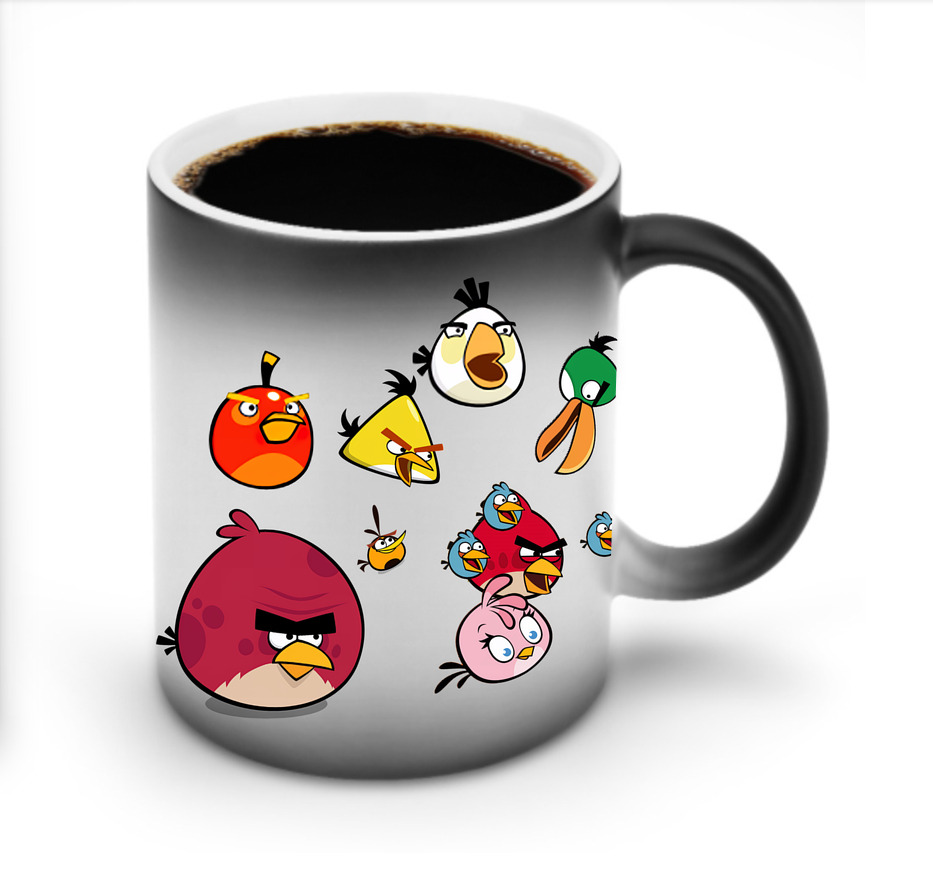 （画像用） Angry Birds アングリーバード 温度変色マグカップ