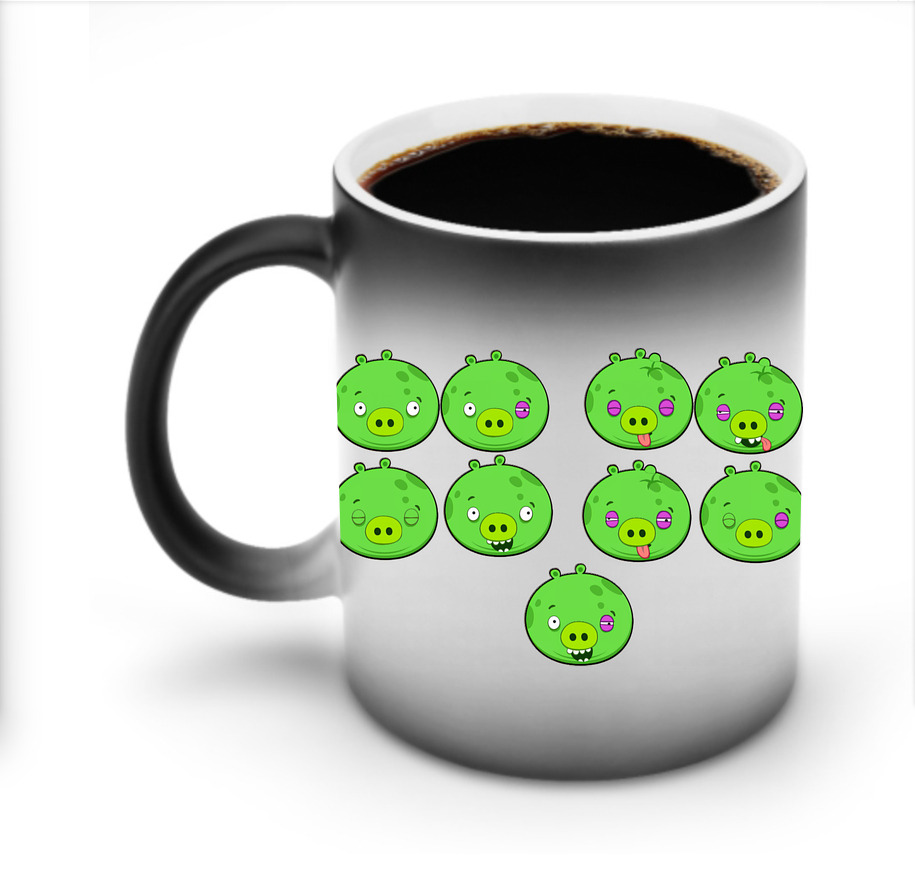 （画像用） Angry Birds アングリーバード 温度変色マグカップ
