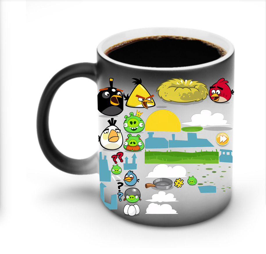 （画像用） Angry Birds アングリーバード 温度変色マグカップ