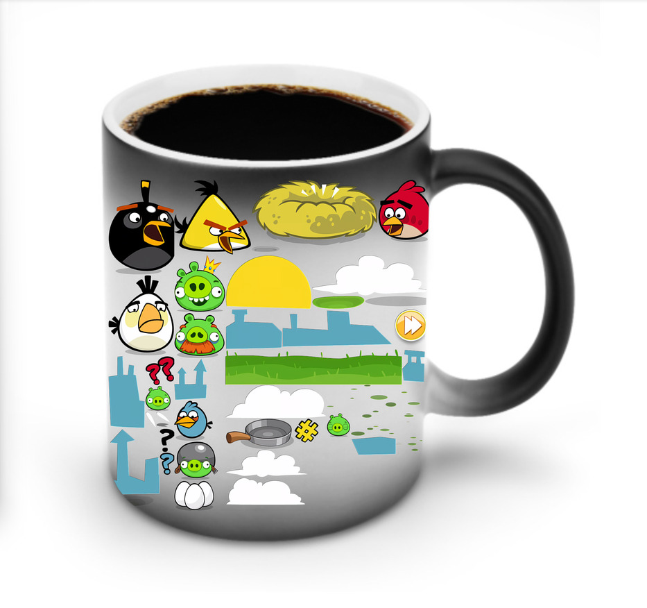 （画像用） Angry Birds アングリーバード 温度変色マグカップ