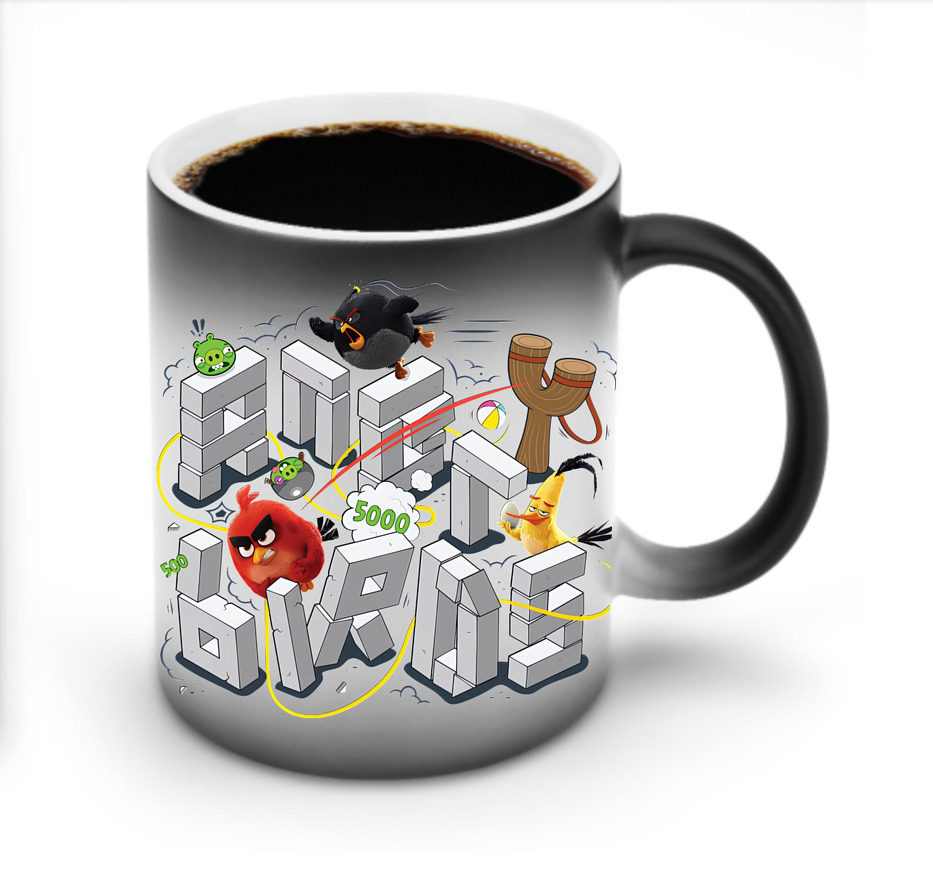 （画像用） Angry Birds アングリーバード 温度変色マグカップ
