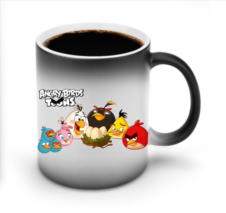（画像用） Angry Birds アングリーバード 温度変色マグカップ