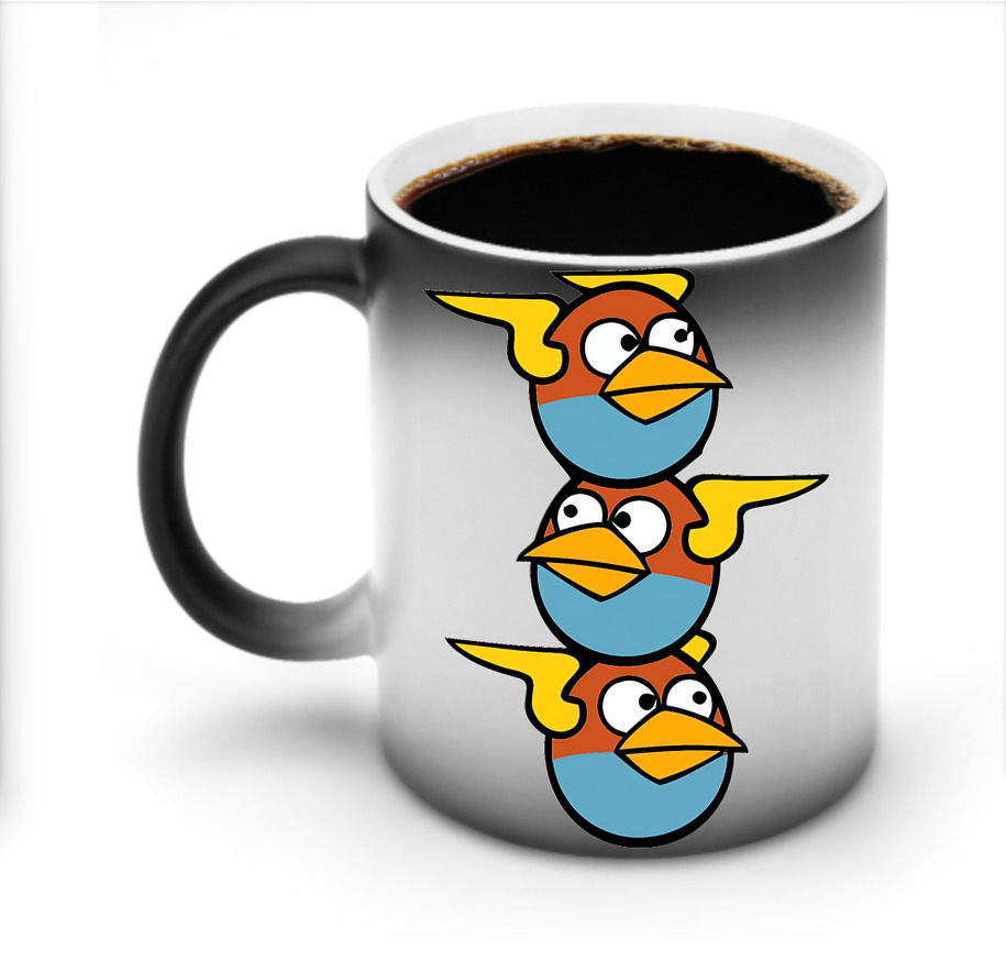（画像用） Angry Birds アングリーバード 温度変色マグカップ