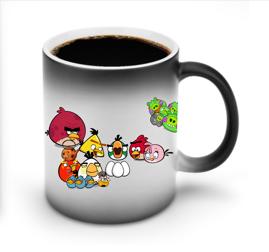 （画像用） Angry Birds アングリーバード 温度変色マグカップ