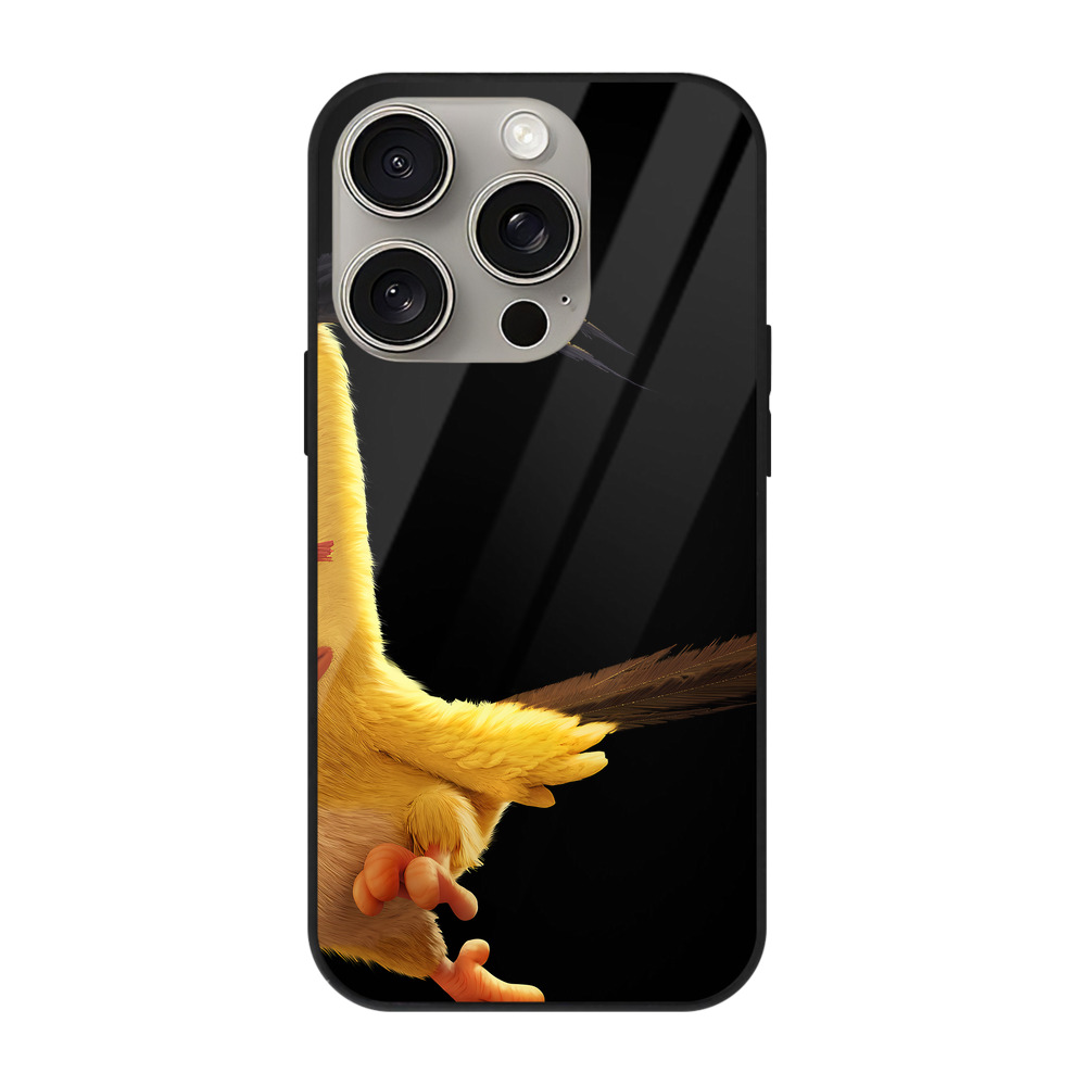 （画像用） Angry Birds アングリーバード 【iPhone15Pro対応】スマホケース 耐衝撃＆黄変防止 背面ガラス