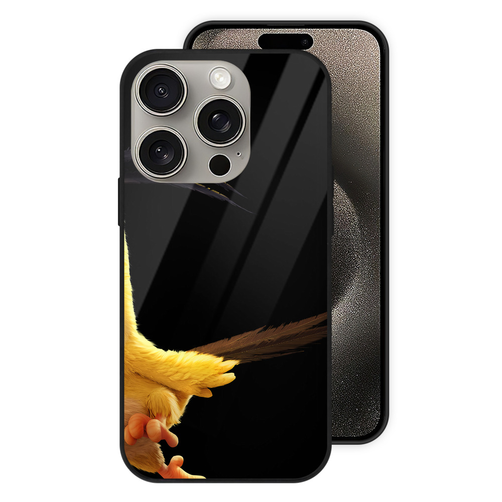 （画像用） Angry Birds アングリーバード 【iPhone15Pro対応】スマホケース 耐衝撃＆黄変防止 背面ガラス
