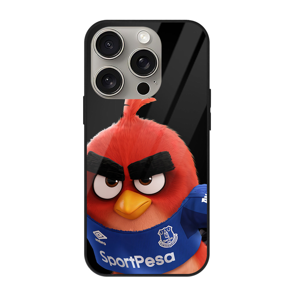 （画像用） Angry Birds アングリーバード 【iPhone15Pro対応】スマホケース 耐衝撃＆黄変防止 背面ガラス