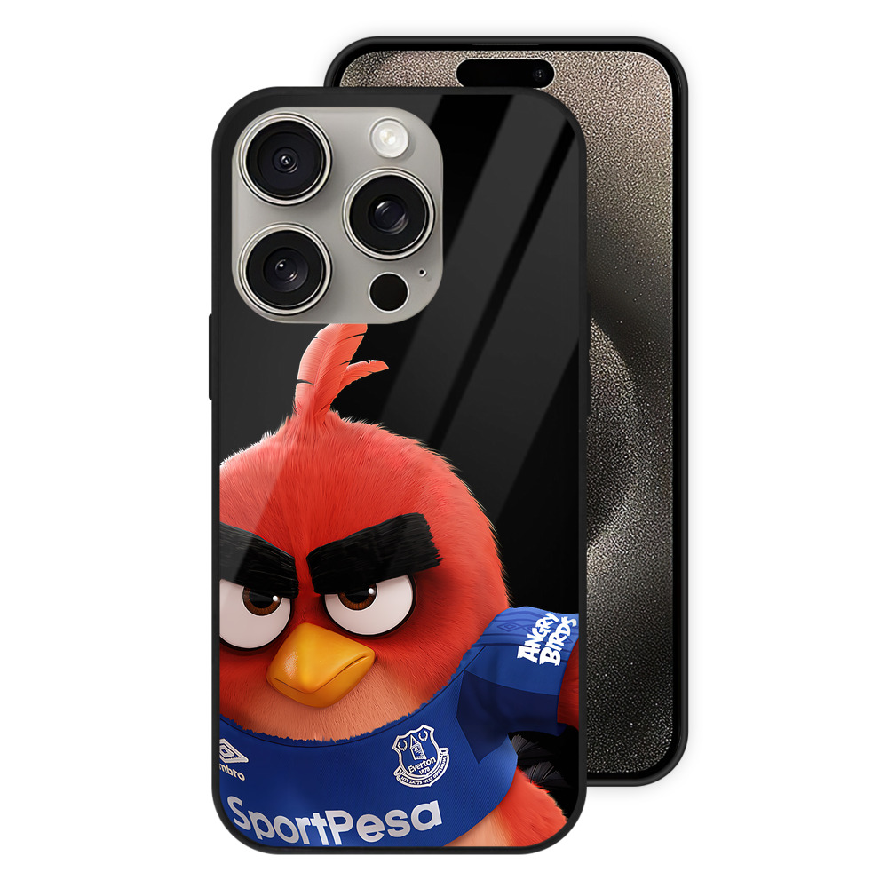 （画像用） Angry Birds アングリーバード 【iPhone15Pro対応】スマホケース 耐衝撃＆黄変防止 背面ガラス