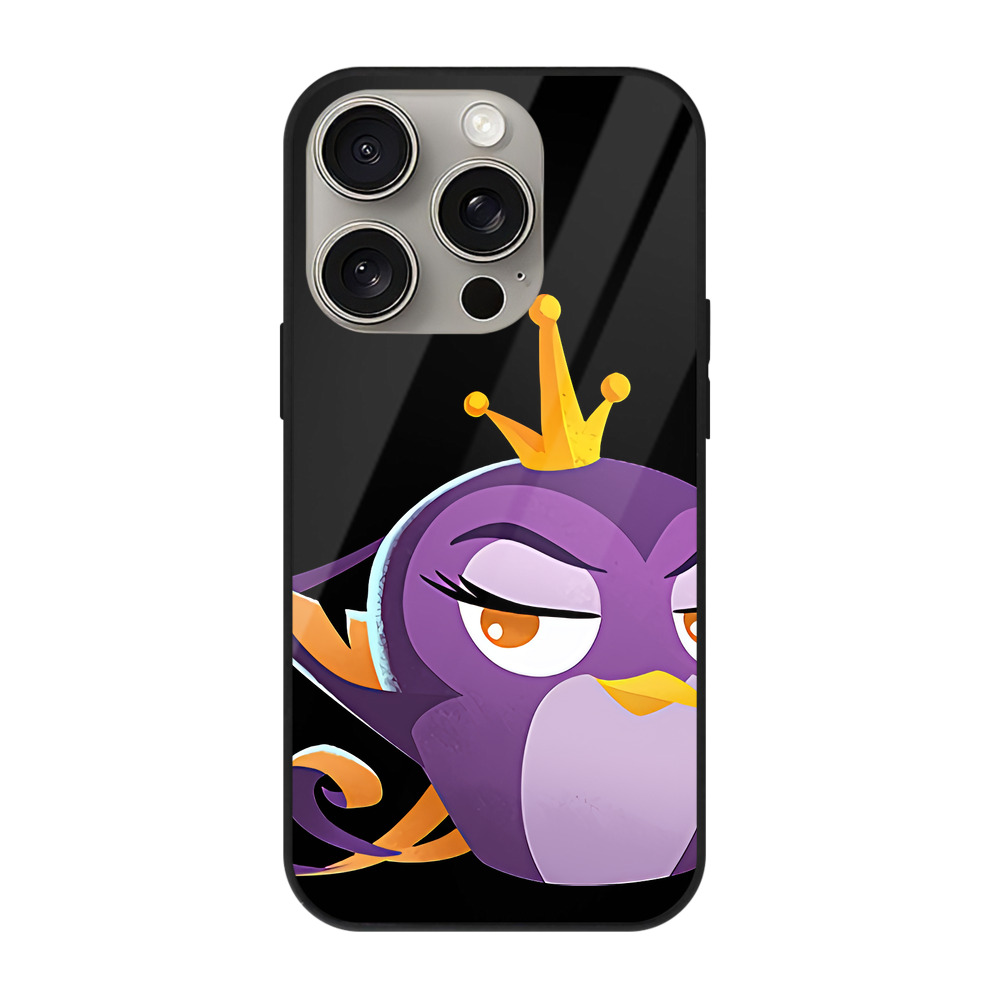 （画像用） Angry Birds アングリーバード 【iPhone15Pro対応】スマホケース 耐衝撃＆黄変防止 背面ガラス
