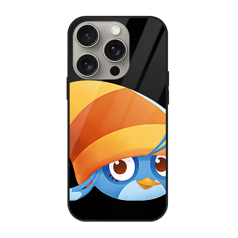 （画像用） Angry Birds アングリーバード 【iPhone15Pro対応】スマホケース 耐衝撃＆黄変防止 背面ガラス