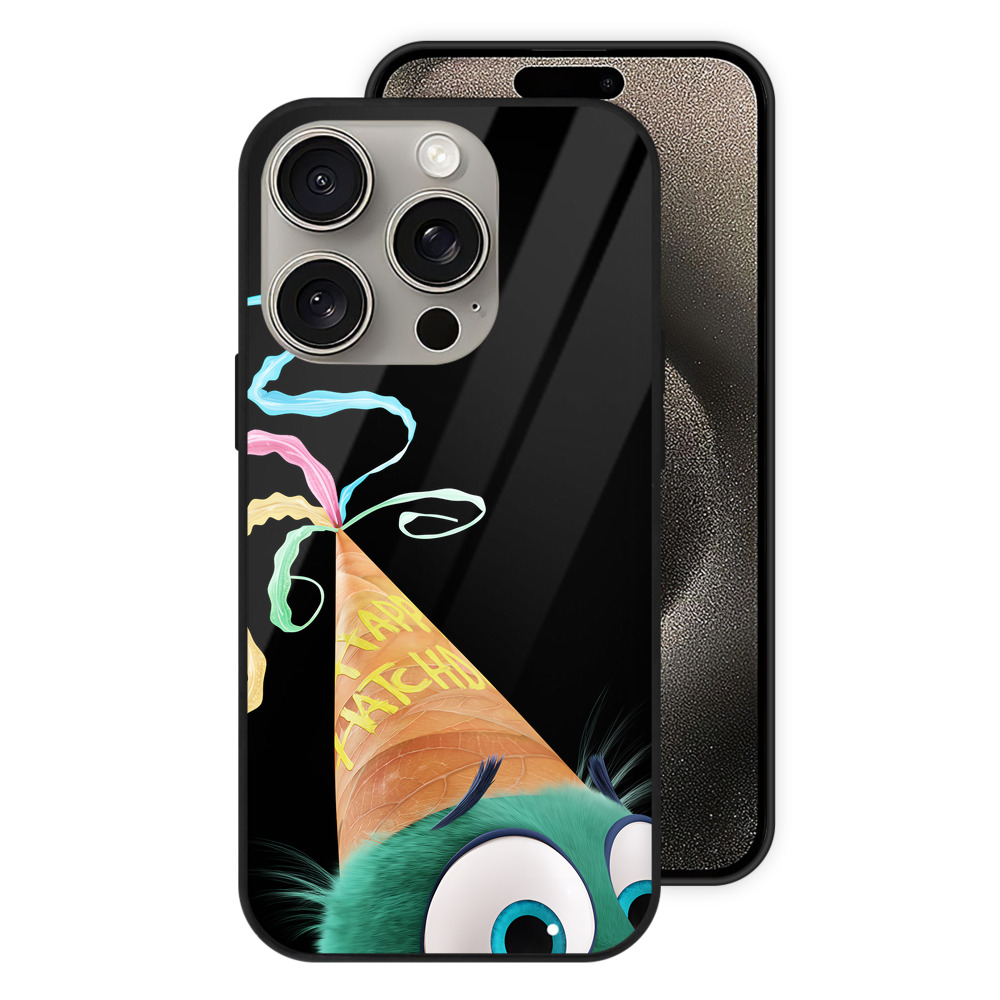 （画像用） Angry Birds アングリーバード 【iPhone15Pro対応】スマホケース 耐衝撃＆黄変防止 背面ガラス