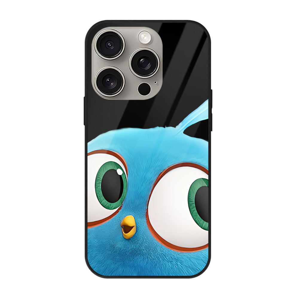 （画像用） Angry Birds アングリーバード 【iPhone15Pro対応】スマホケース 耐衝撃＆黄変防止 背面ガラス