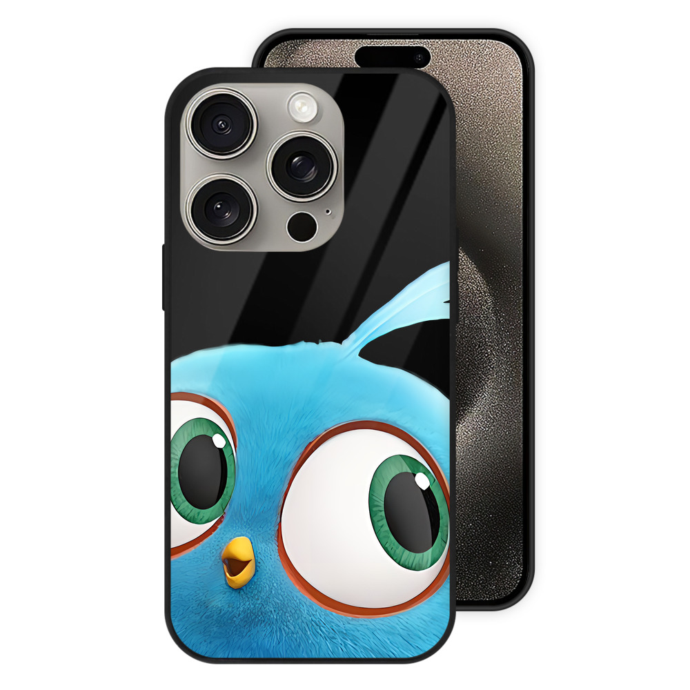 （画像用） Angry Birds アングリーバード 【iPhone15Pro対応】スマホケース 耐衝撃＆黄変防止 背面ガラス