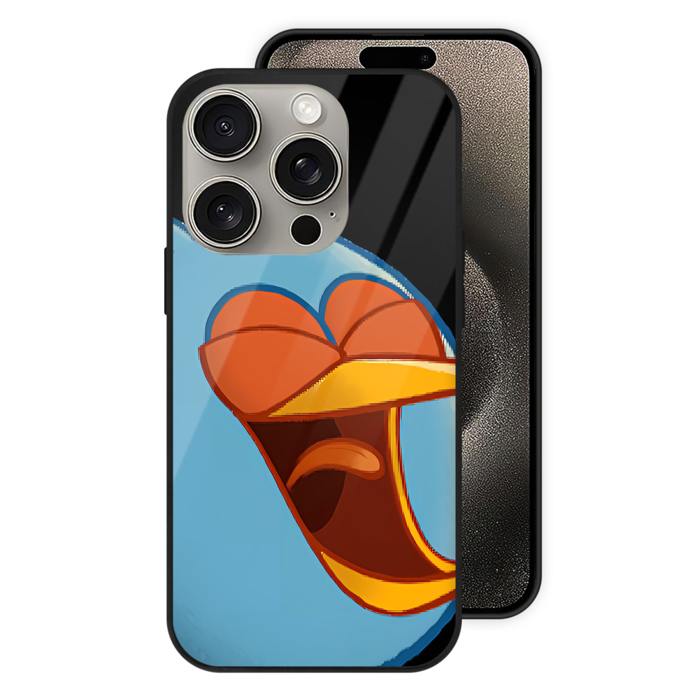 （画像用） Angry Birds アングリーバード 【iPhone15Pro対応】スマホケース 耐衝撃＆黄変防止 背面ガラス