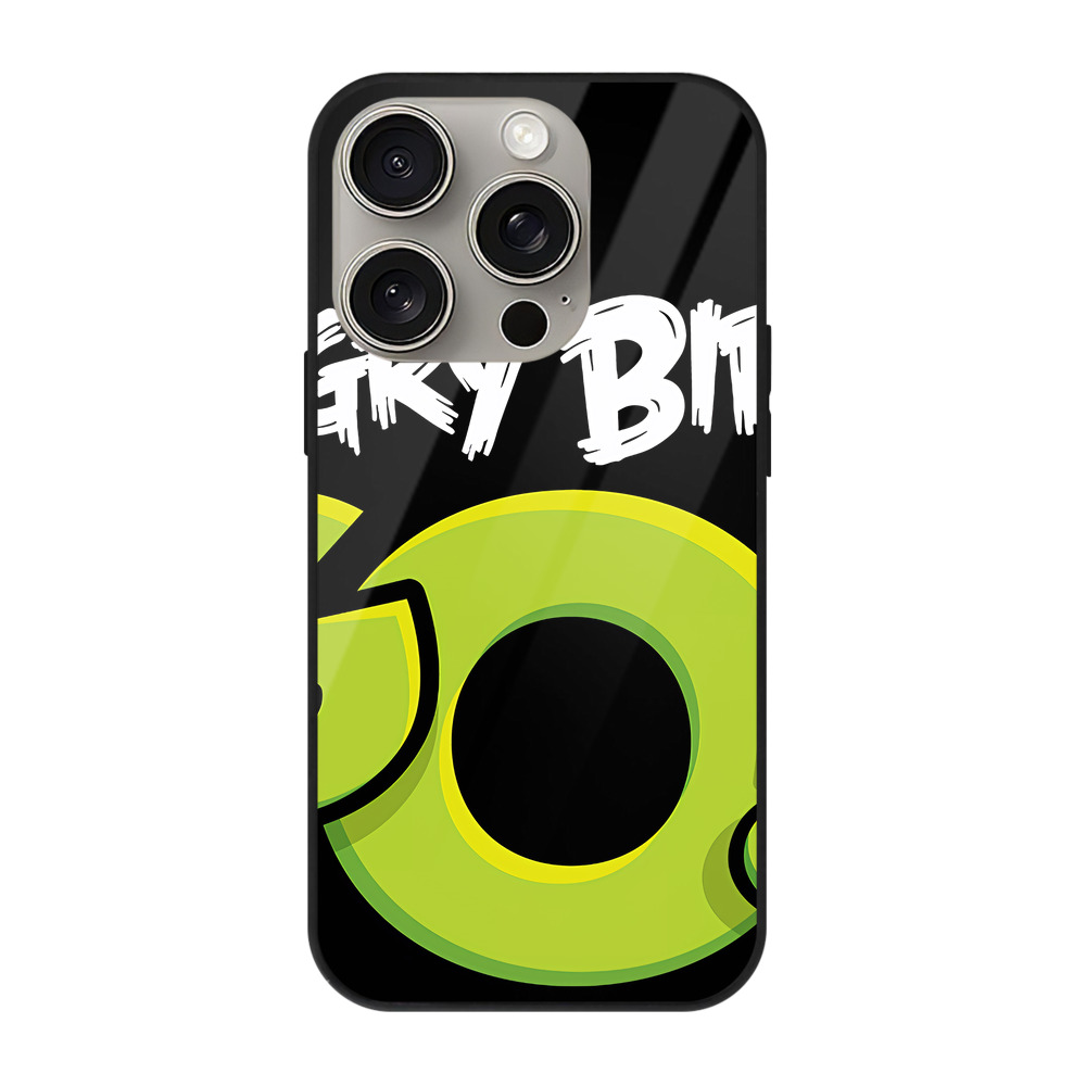 （画像用） Angry Birds アングリーバード 【iPhone15Pro対応】スマホケース 耐衝撃＆黄変防止 背面ガラス