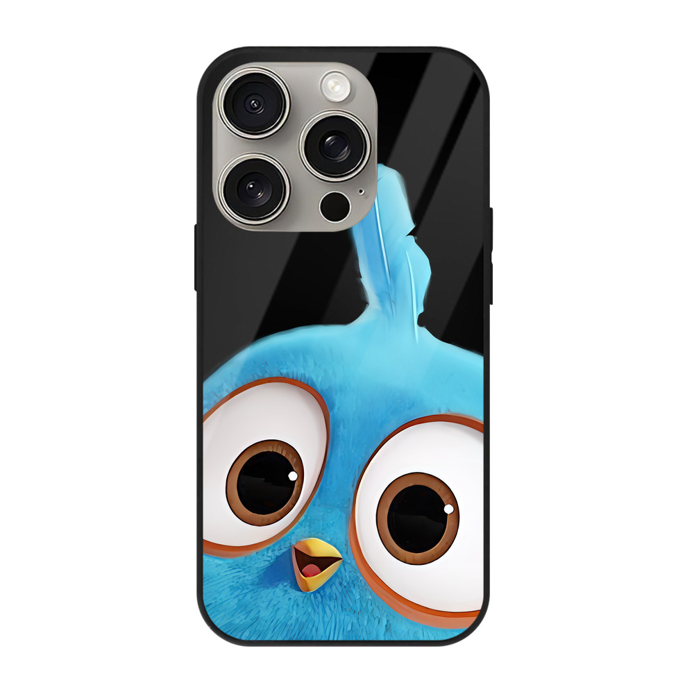 （画像用） Angry Birds アングリーバード 【iPhone15Pro対応】スマホケース 耐衝撃＆黄変防止 背面ガラス