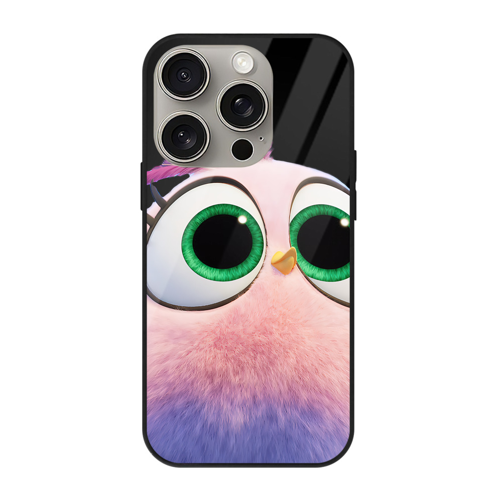 （画像用） Angry Birds アングリーバード 【iPhone15Pro対応】スマホケース 耐衝撃＆黄変防止 背面ガラス