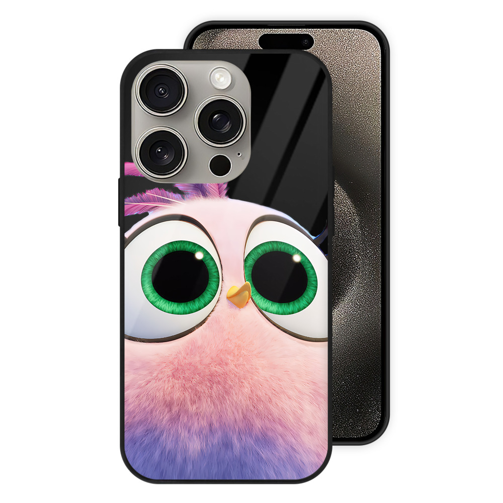 （画像用） Angry Birds アングリーバード 【iPhone15Pro対応】スマホケース 耐衝撃＆黄変防止 背面ガラス