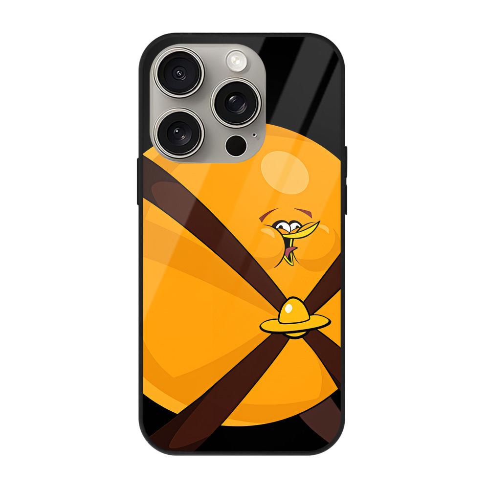 （画像用） Angry Birds アングリーバード 【iPhone15Pro対応】スマホケース 耐衝撃＆黄変防止 背面ガラス