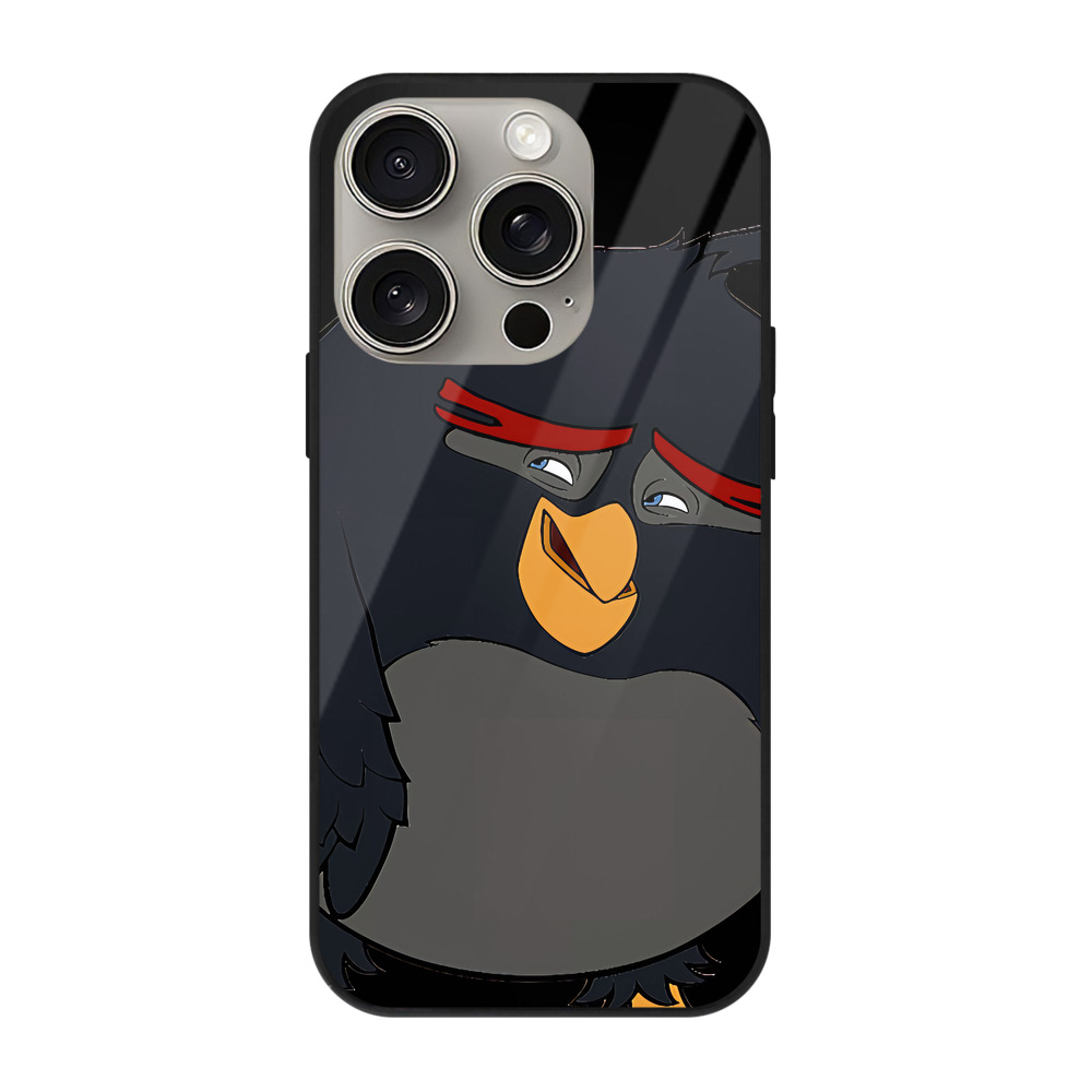 （画像用） Angry Birds アングリーバード 【iPhone15Pro対応】スマホケース 耐衝撃＆黄変防止 背面ガラス