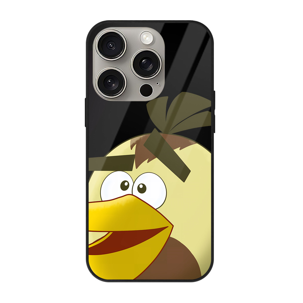 （画像用） Angry Birds アングリーバード 【iPhone15Pro対応】スマホケース 耐衝撃＆黄変防止 背面ガラス