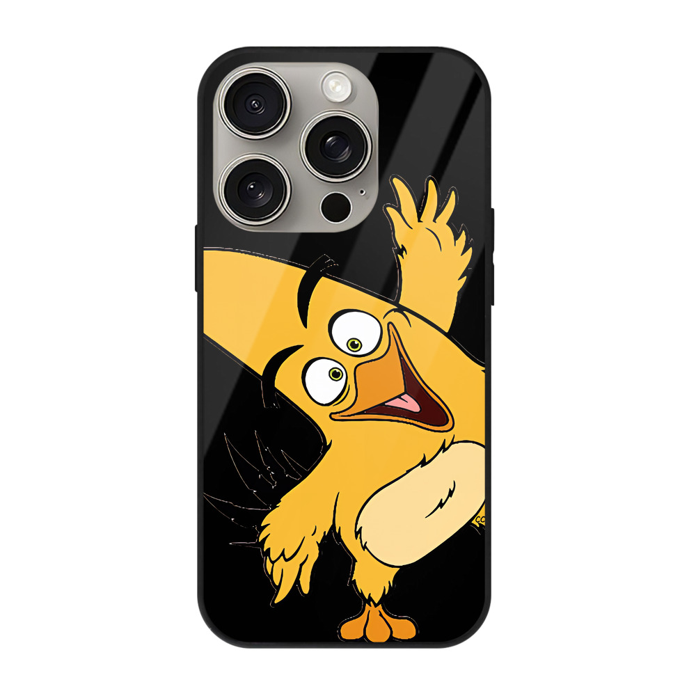 （画像用） Angry Birds アングリーバード 【iPhone15Pro対応】スマホケース 耐衝撃＆黄変防止 背面ガラス