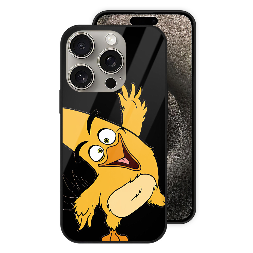 （画像用） Angry Birds アングリーバード 【iPhone15Pro対応】スマホケース 耐衝撃＆黄変防止 背面ガラス