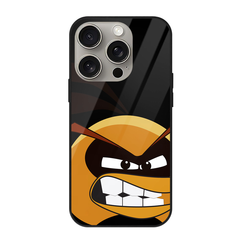（画像用） Angry Birds アングリーバード 【iPhone15Pro対応】スマホケース 耐衝撃＆黄変防止 背面ガラス