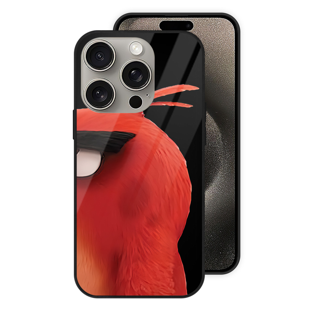 （画像用） Angry Birds アングリーバード 【iPhone15Pro対応】スマホケース 耐衝撃＆黄変防止 背面ガラス
