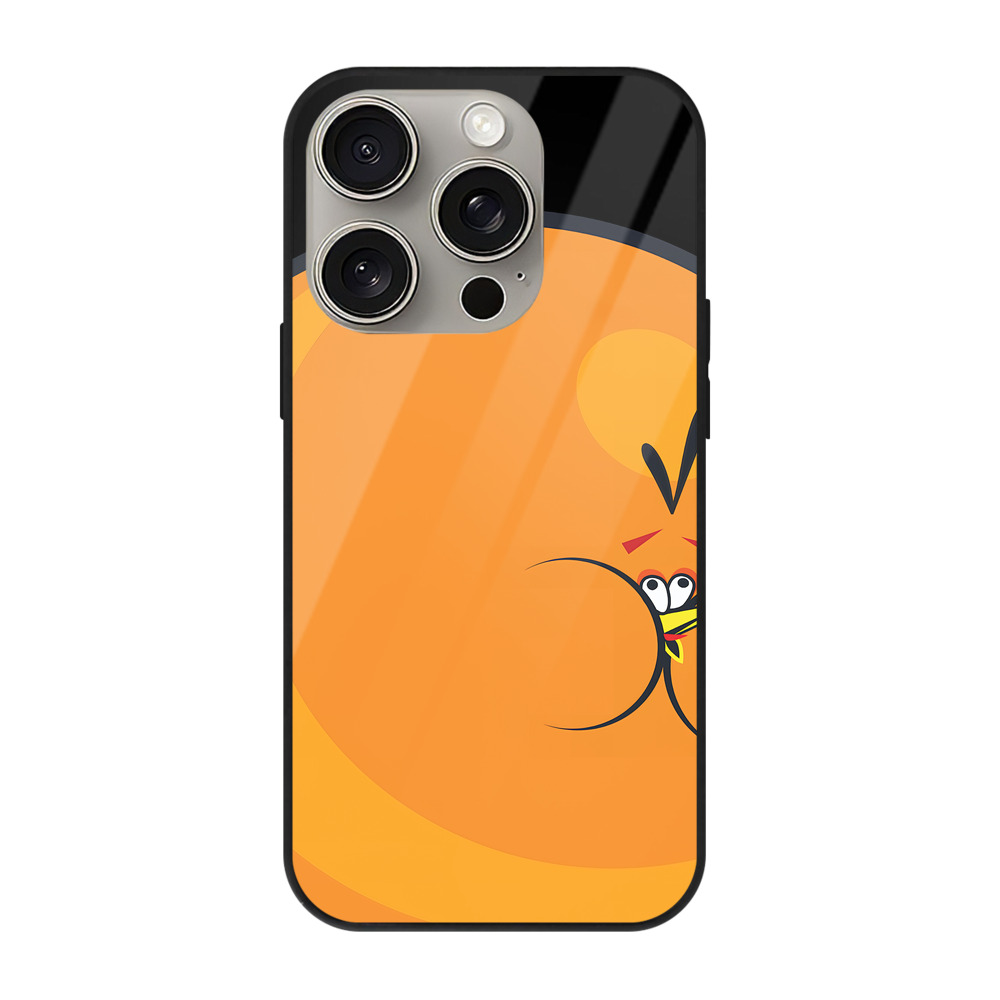 （画像用） Angry Birds アングリーバード 【iPhone15Pro対応】スマホケース 耐衝撃＆黄変防止 背面ガラス