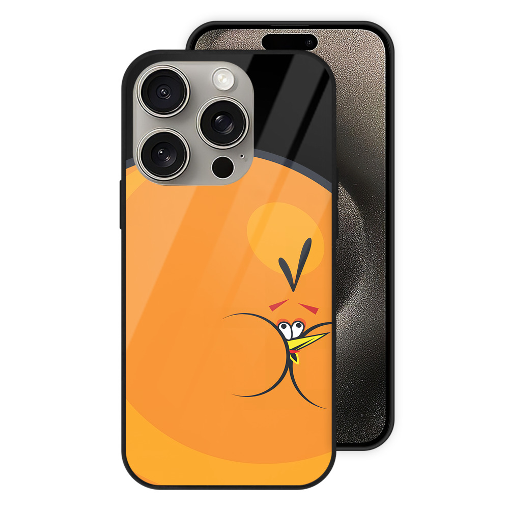 （画像用） Angry Birds アングリーバード 【iPhone15Pro対応】スマホケース 耐衝撃＆黄変防止 背面ガラス