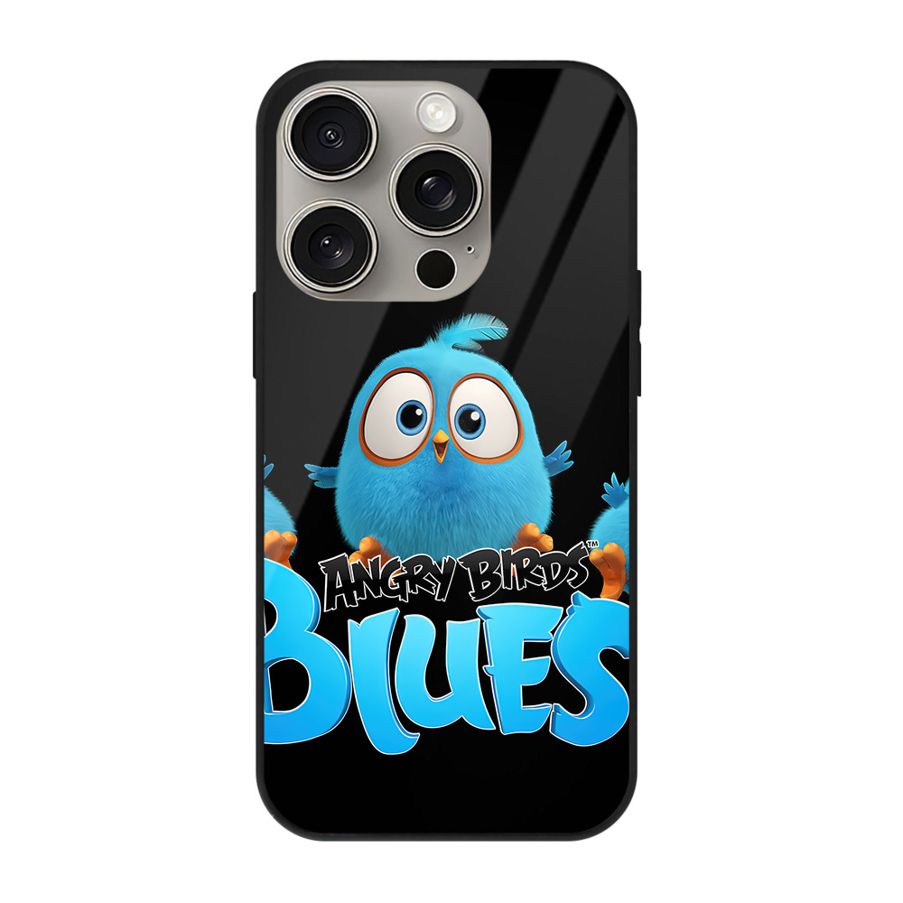 （画像用） Angry Birds アングリーバード 【iPhone15Pro対応】スマホケース 耐衝撃＆黄変防止 背面ガラス