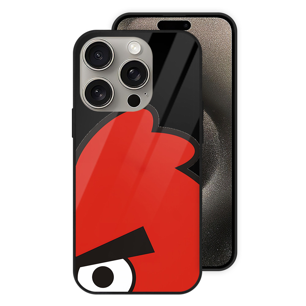 （画像用） Angry Birds アングリーバード 【iPhone15Pro対応】スマホケース 耐衝撃＆黄変防止 背面ガラス